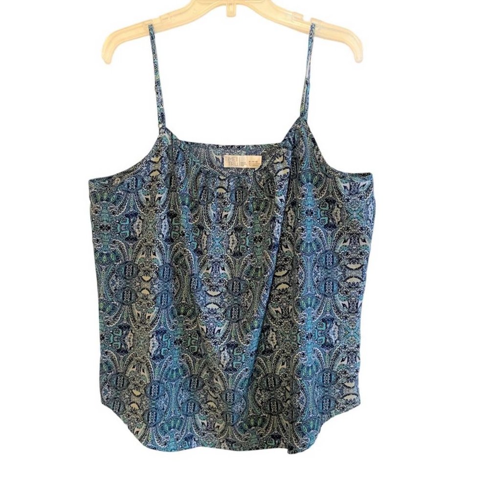 Time & Tru Paisley Camisole Top X LARGE 916-18) (505)